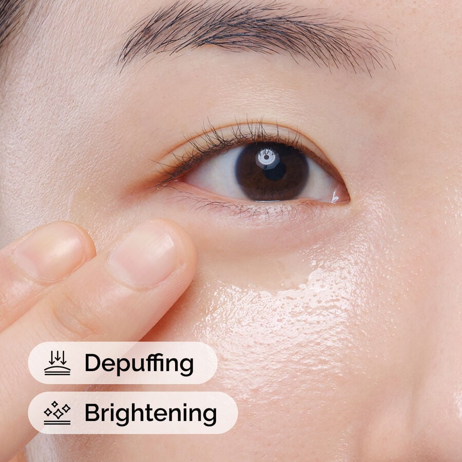Application of Caffeine Solution 5% + EGCG to the undereye area